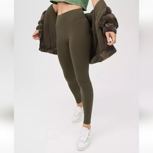 Offline by Aerie OG Olive Green High Waisted Leggings